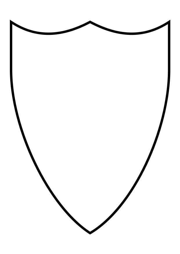 Dibujo para colorear escudo