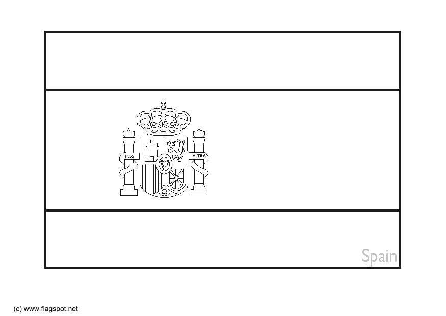 Dibujo para colorear espana