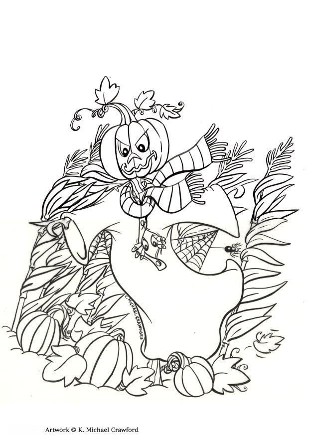 Dibujo para colorear espantapA¡jaros