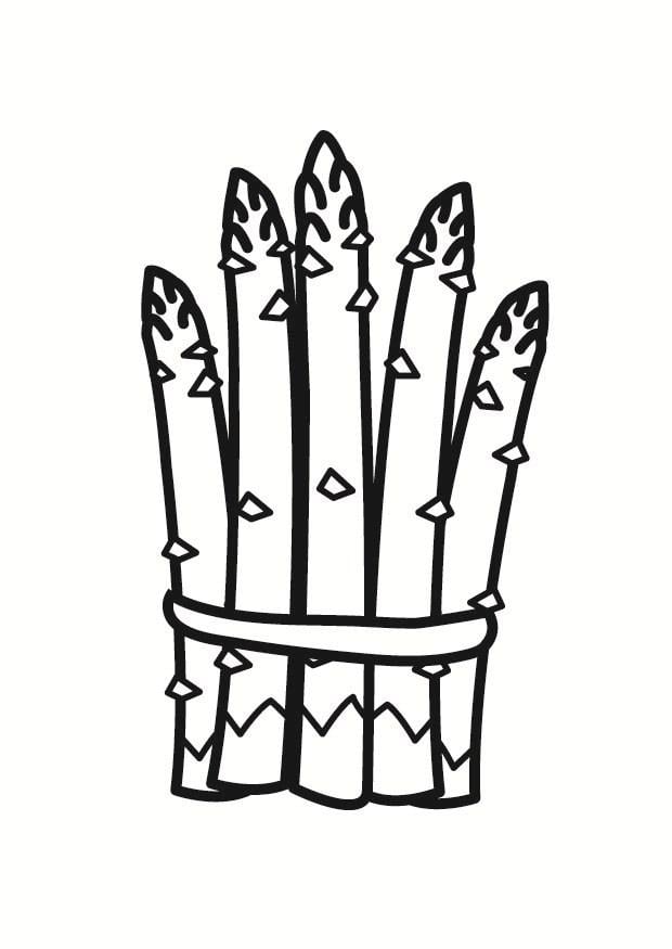 Dibujo para colorear espA¡rrago