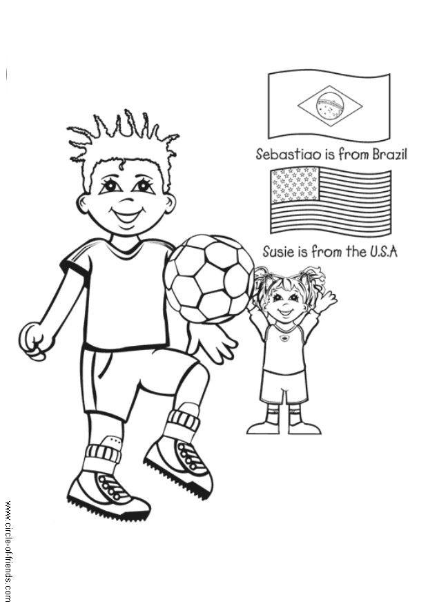 Dibujo para colorear estadio