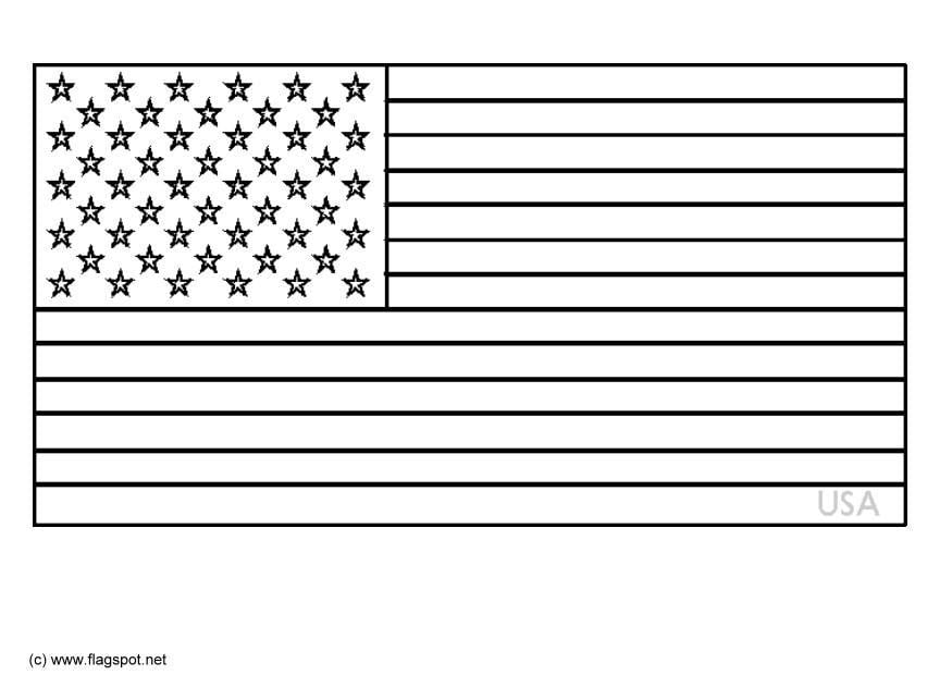 Dibujo para colorear estados unidos