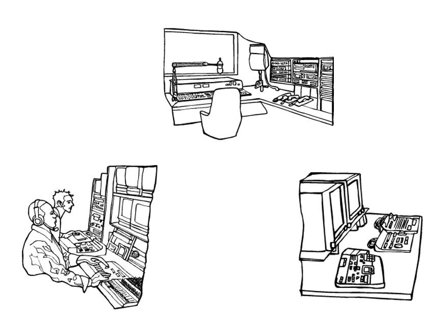 Dibujo para colorear estudio