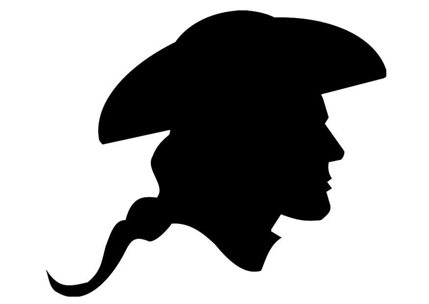 Dibujo para colorear eua - soldado de la revoluciA³n