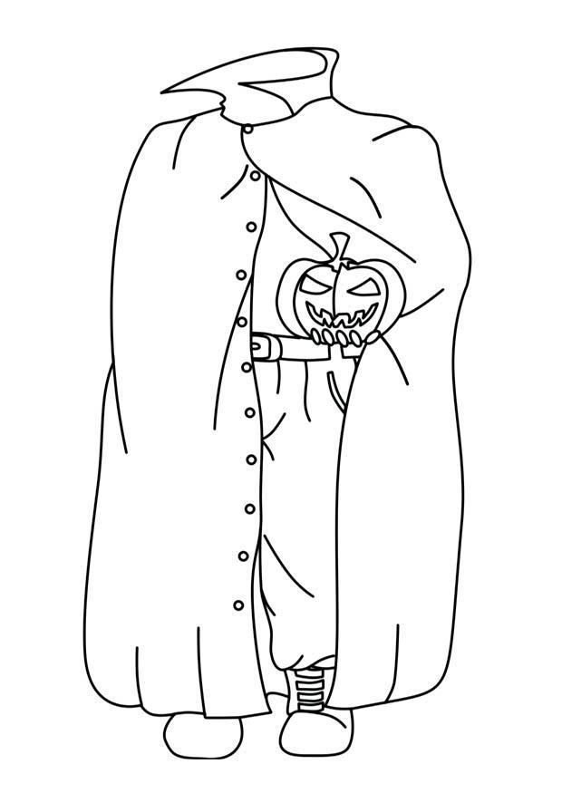 Dibujo para colorear fantasma