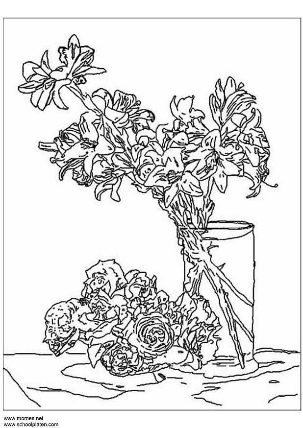 Dibujo para colorear fantin-latour