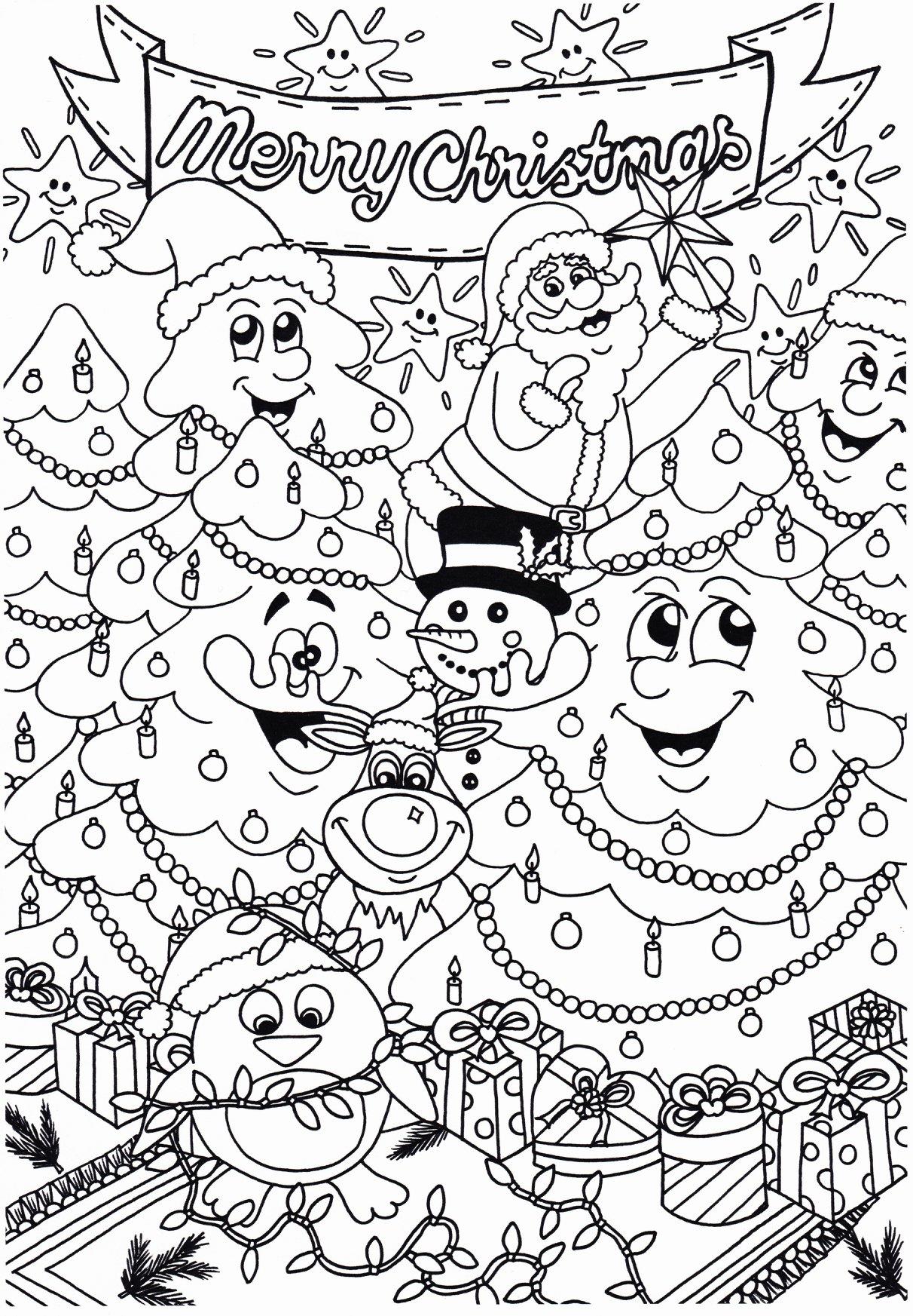 Dibujo para colorear feliz navidad