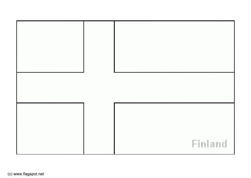 Dibujo para colorear finlandia