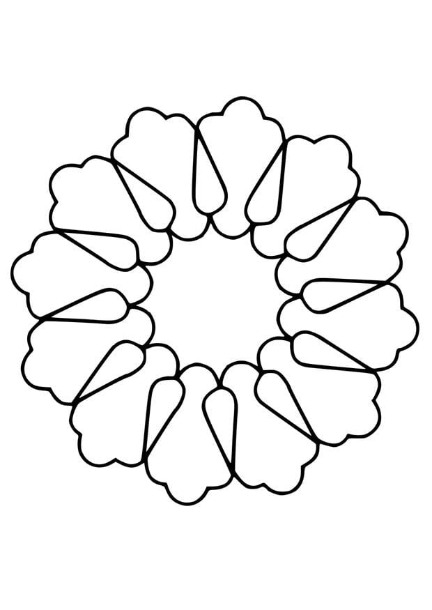 Dibujo para colorear flor