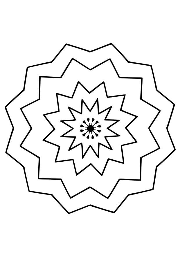 Dibujo para colorear flor