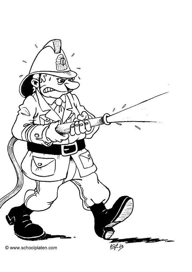 Dibujo para colorear fontanero