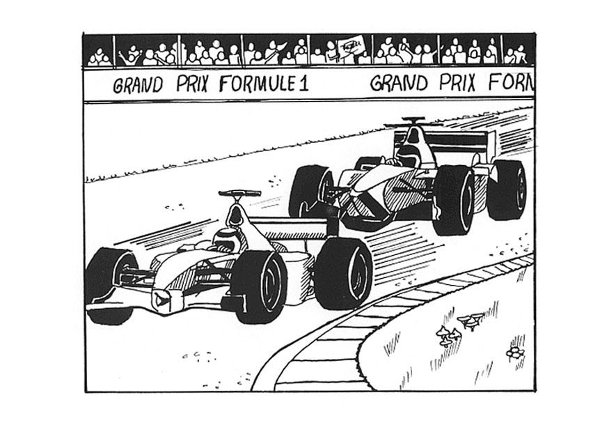 Dibujo para colorear formula 1