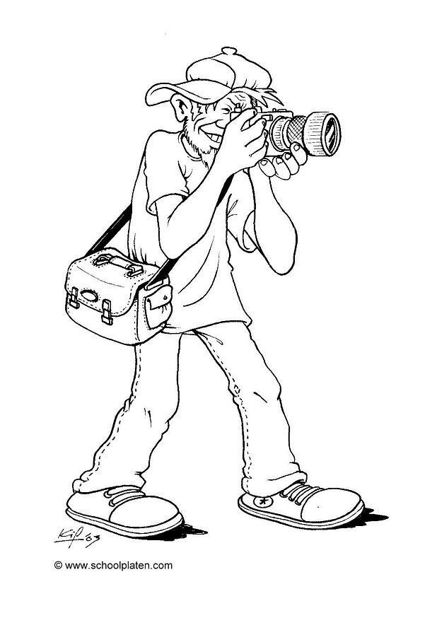 Dibujo para colorear fotA³grafo