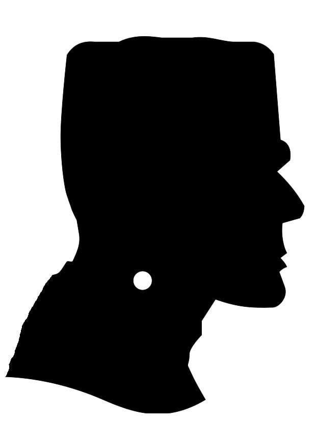 Dibujo para colorear frankenstein