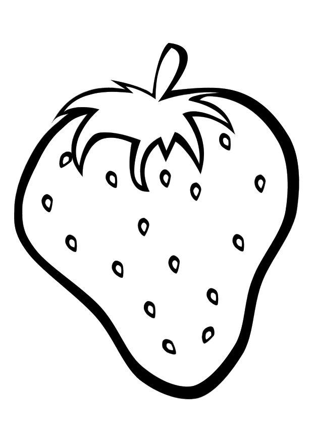 Dibujo para colorear fresa