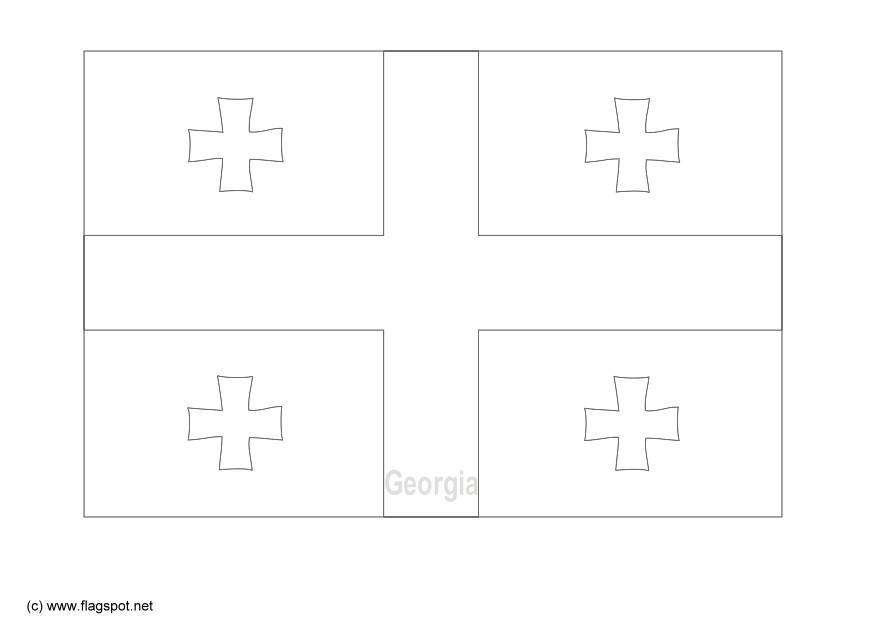 Dibujo para colorear georgia