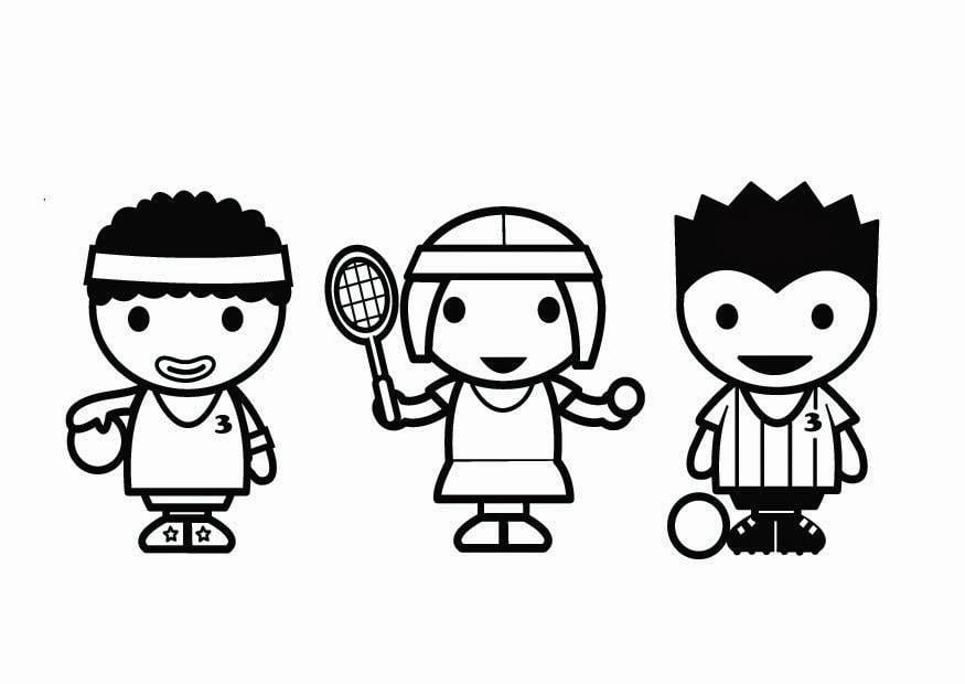 Dibujo para colorear gimnasia