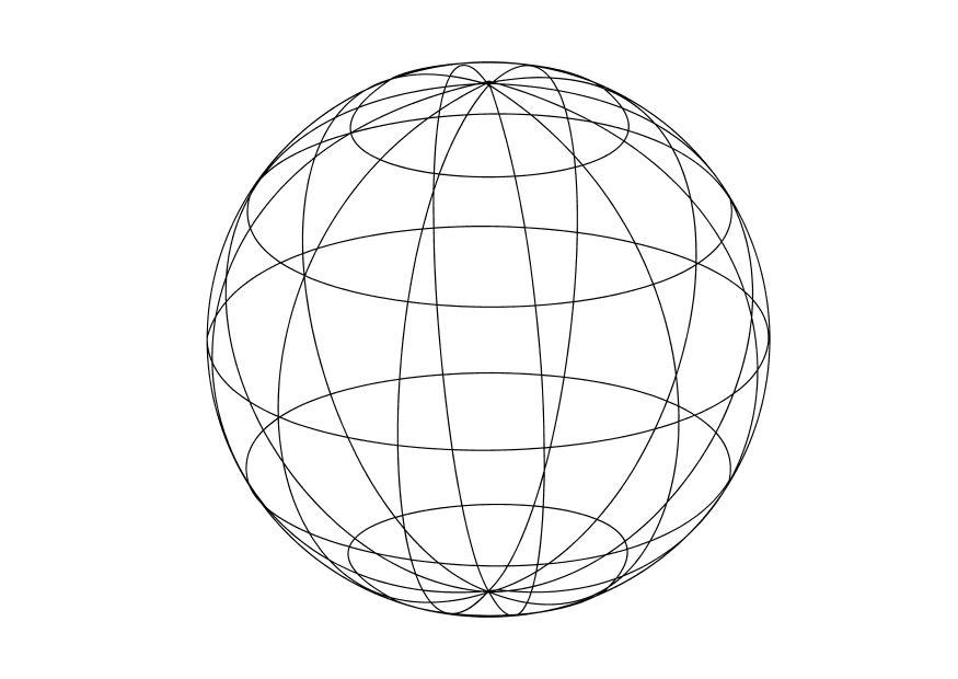 Dibujo para colorear globo terrA¡queo