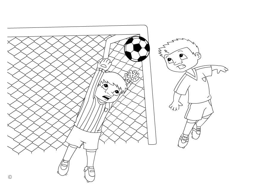 Dibujo para colorear gol