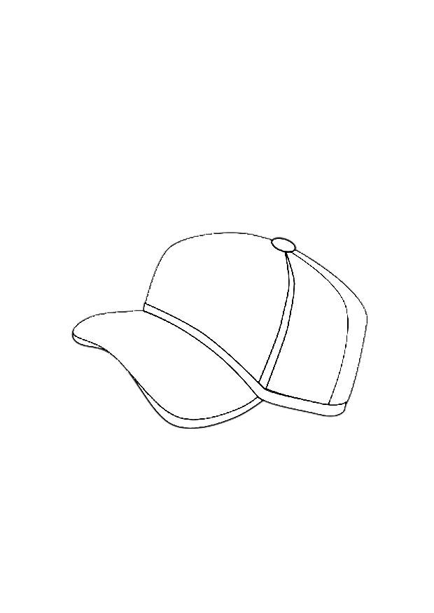 Dibujo para colorear gorro