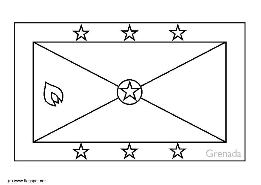 Dibujo para colorear granada