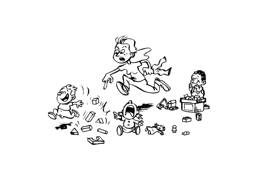 Dibujo para colorear guarderA­a