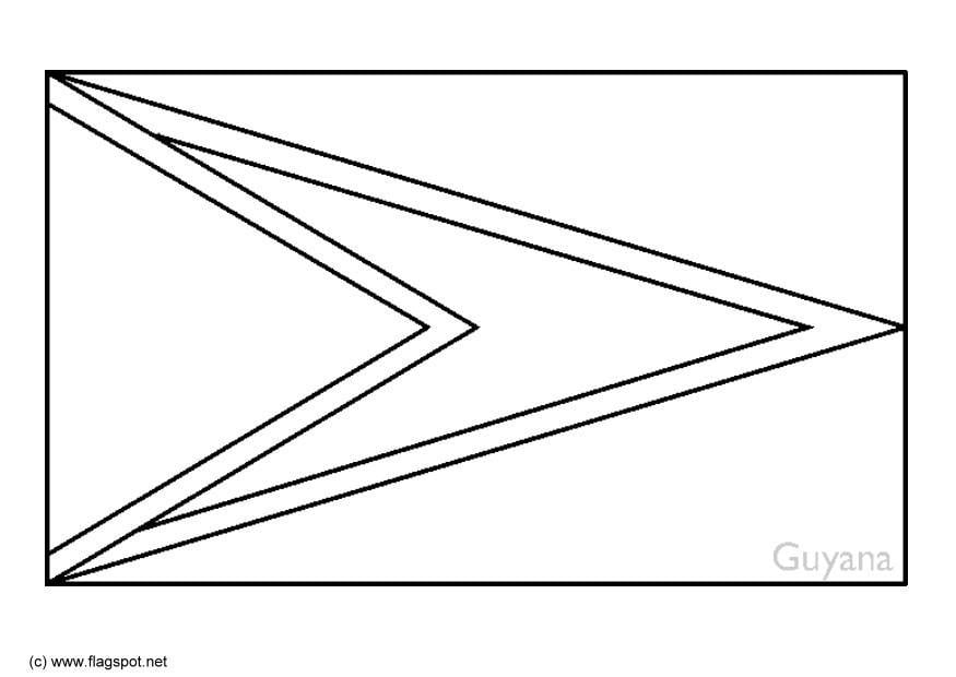 Dibujo para colorear guyana
