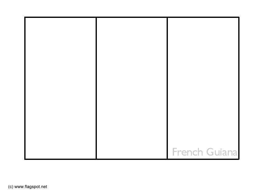 Dibujo para colorear guyana francesa