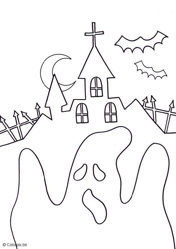 Dibujo para colorear halloween
