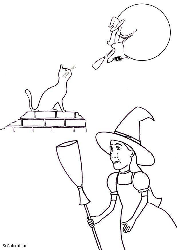 Dibujo para colorear halloween