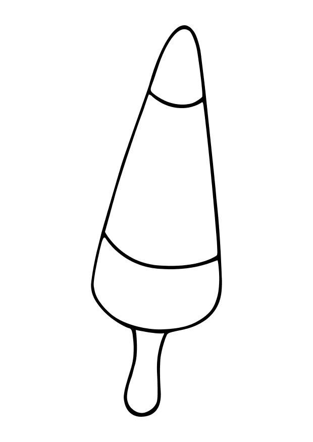 Dibujo para colorear helado