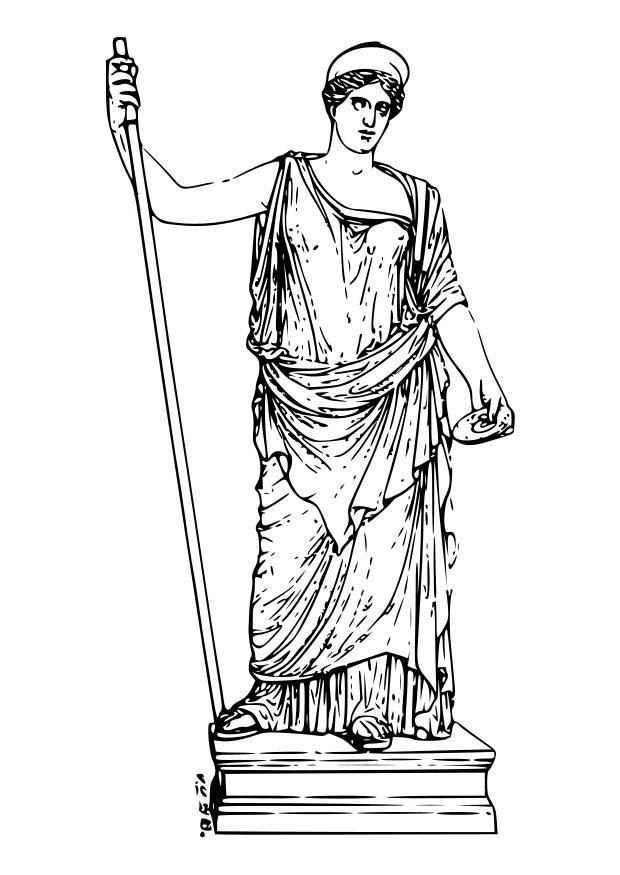 Dibujo para colorear hera