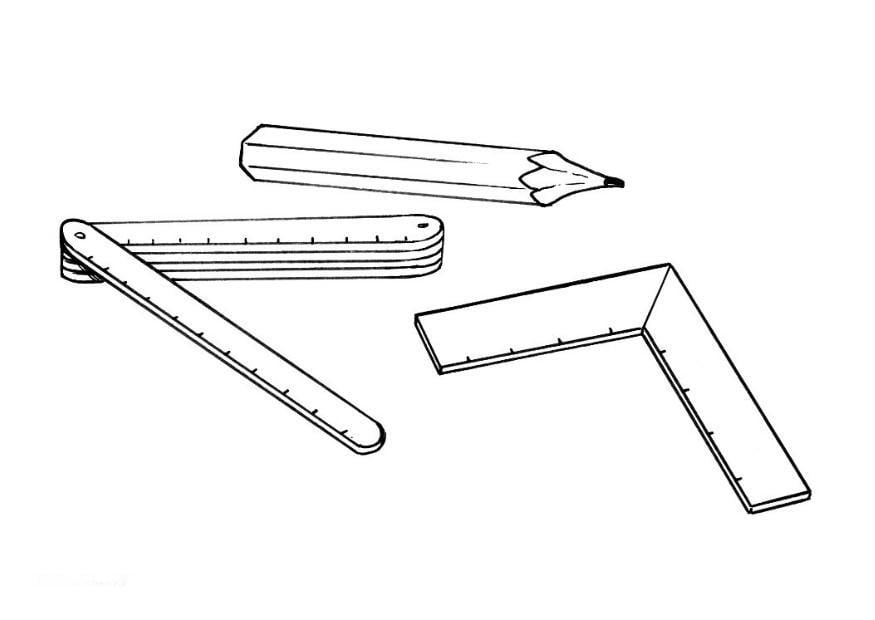 Dibujo para colorear herramientas