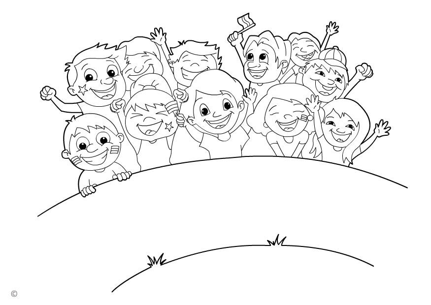 Dibujo para colorear hinchas