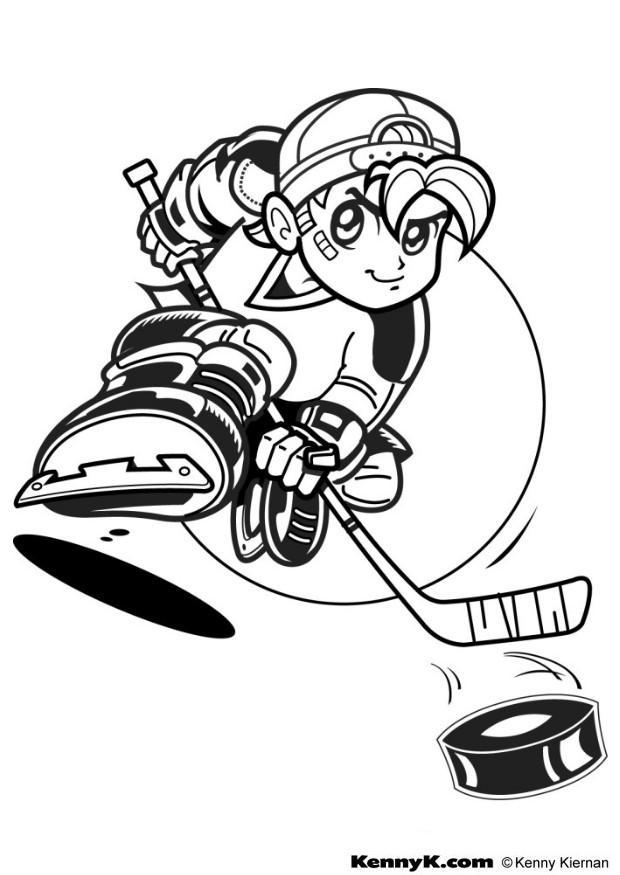 Dibujo para colorear hockey