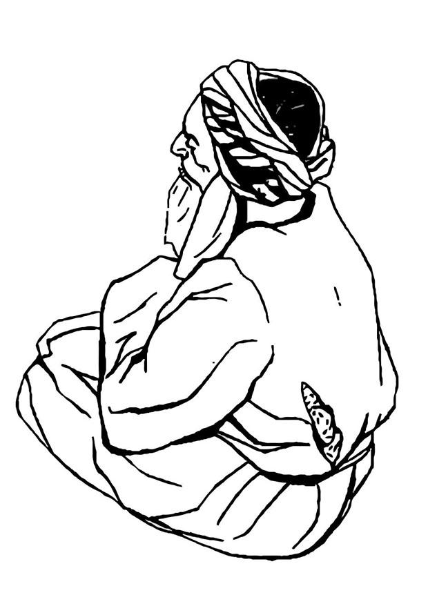 Dibujo para colorear hombre 1