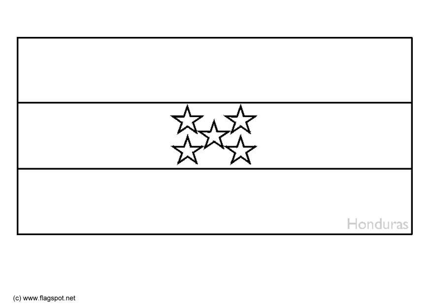 Dibujo para colorear honduras
