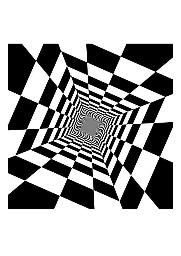 Dibujo para colorear ilusiA³n A³ptica