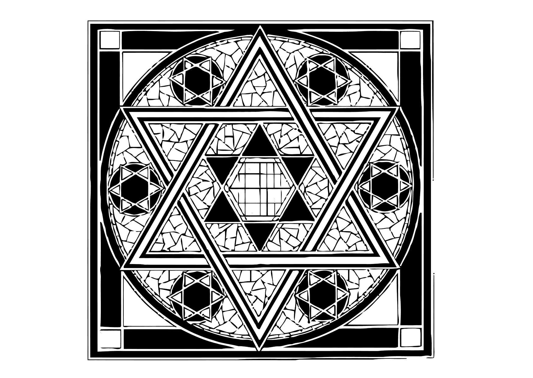 Dibujo para colorear imagen judA­a