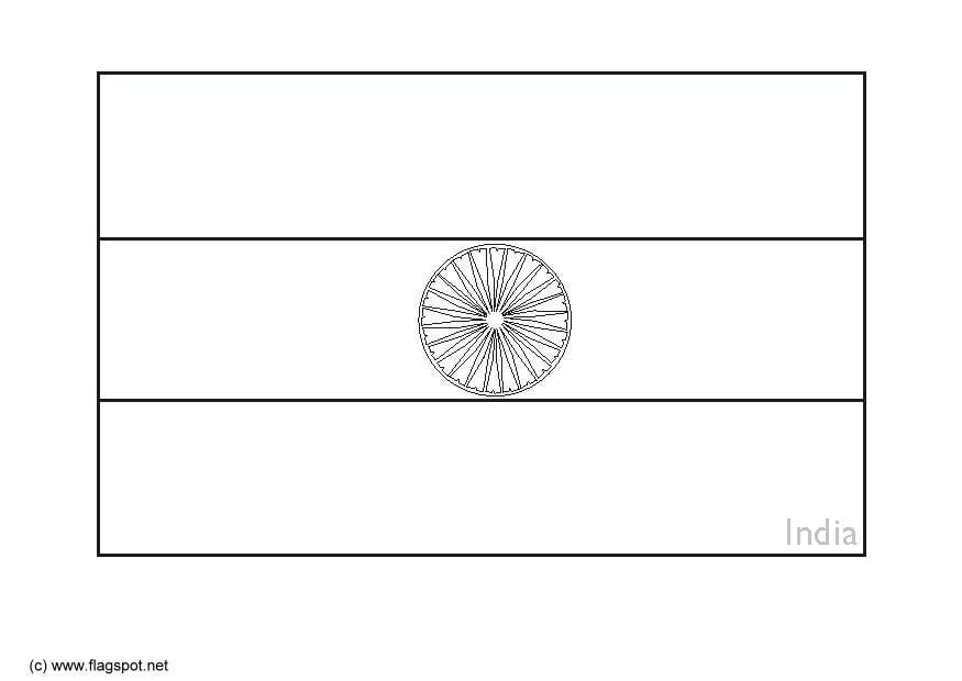 Dibujo para colorear india