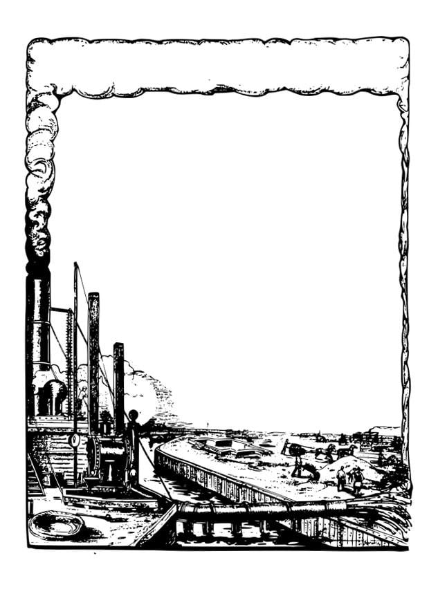 Dibujo para colorear industria