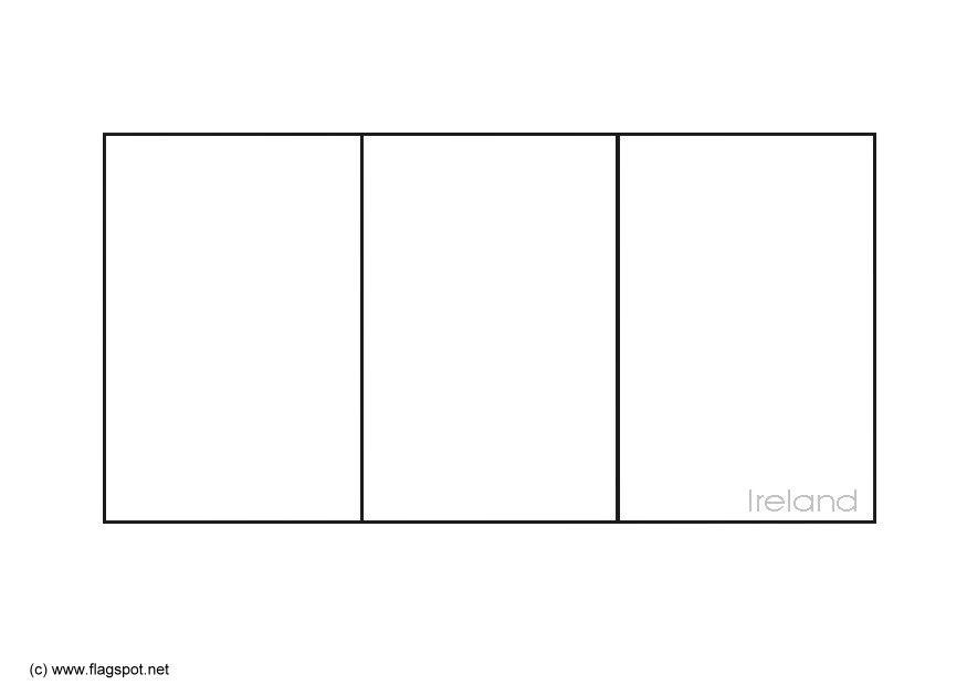 Dibujo para colorear irlanda