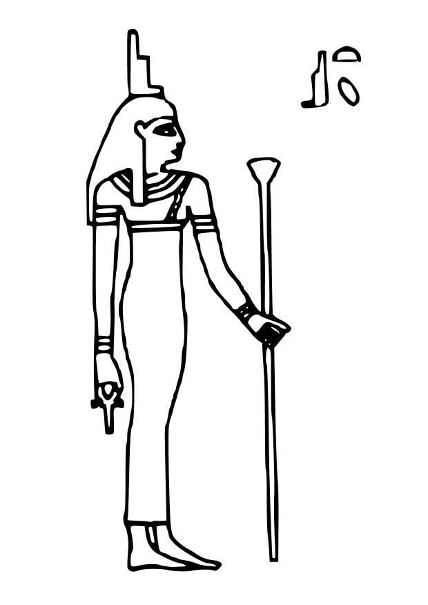 Dibujo para colorear isis