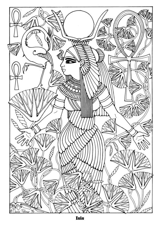 Dibujo para colorear isis