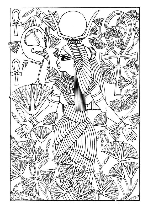 Dibujo para colorear isis
