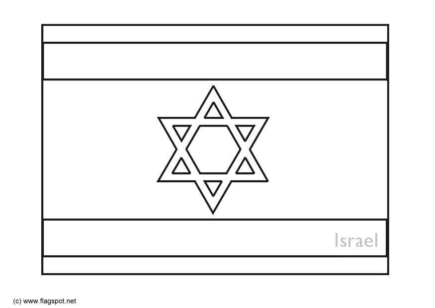 Dibujo para colorear israel