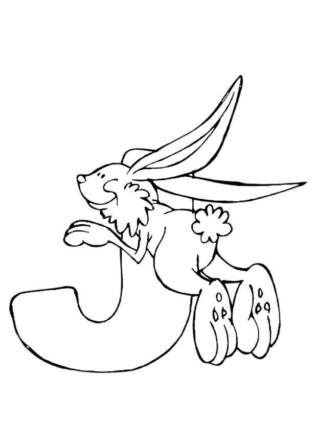 Dibujo para colorear j