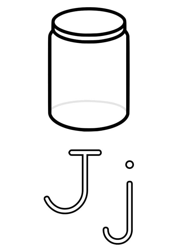 Dibujo para colorear j