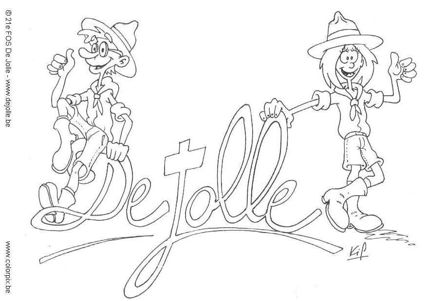 Dibujo para colorear jolle