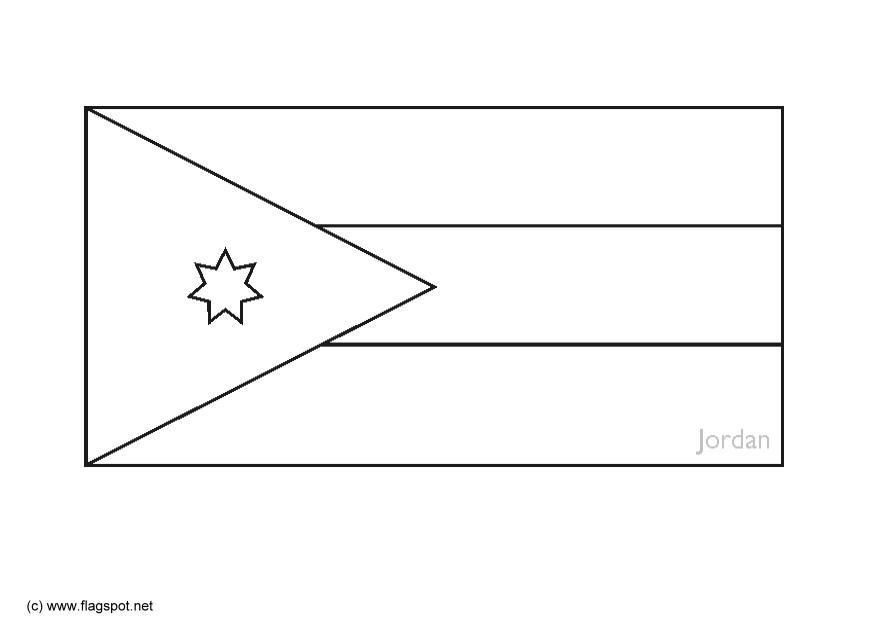 Dibujo para colorear jordania